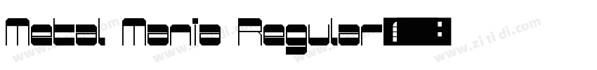Metal Mania Regular字体转换